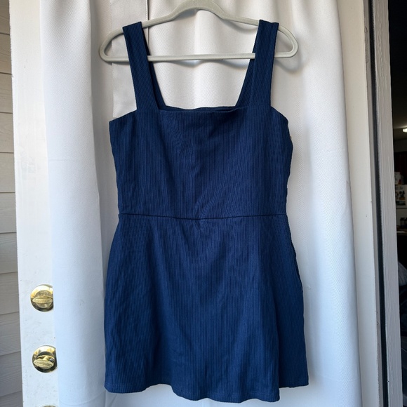 Victoria’s Secret PI Ribbed Square Neck Active Dress | Built-In Shorts | Siz - Picture 4 of 14